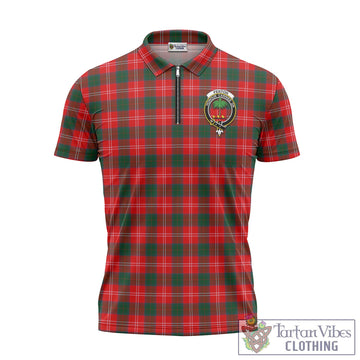 Fenton Tartan Zipper Polo Shirt with Family Crest Unisex - Tartan Vibes Clothing