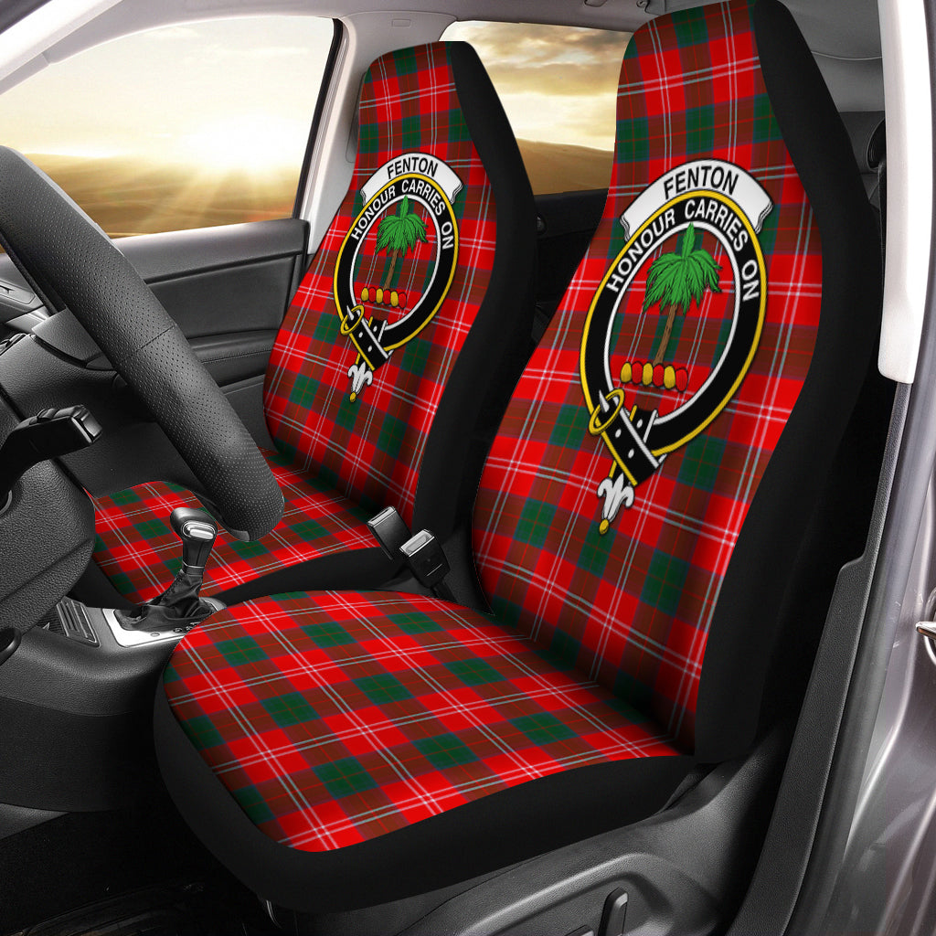 Fenton Tartan Car Seat Cover with Family Crest One Size - Tartan Vibes Clothing