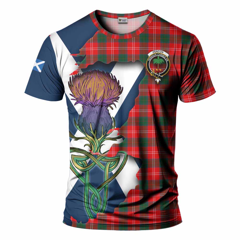 Fenton Tartan Family Crest T-Shirt Scottish Thistle Celtic Inspired Kid's Shirt - Tartan Vibes Clothing