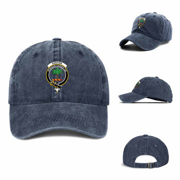 Tartan Vibes Clothing Fenton Clan Crest Denim Classic Cap
