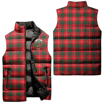 Fenton Tartan Sleeveless Puffer Jacket with Family Crest Unisex - Tartan Vibes Clothing
