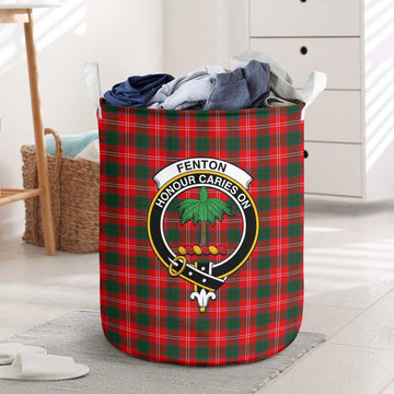 Fenton Tartan Laundry Basket with Family Crest One Size - Tartan Vibes Clothing