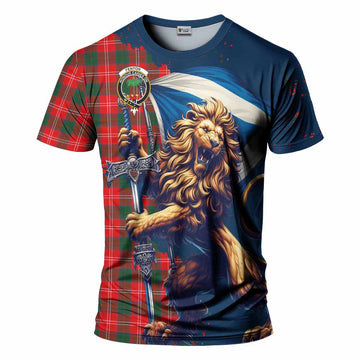 Fenton Tartan Family Crest T-Shirt with Scottish Majestic Lion Kid's Shirt - Tartan Vibes Clothing
