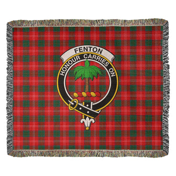 Fenton Tartan Woven Blanket with Family Crest