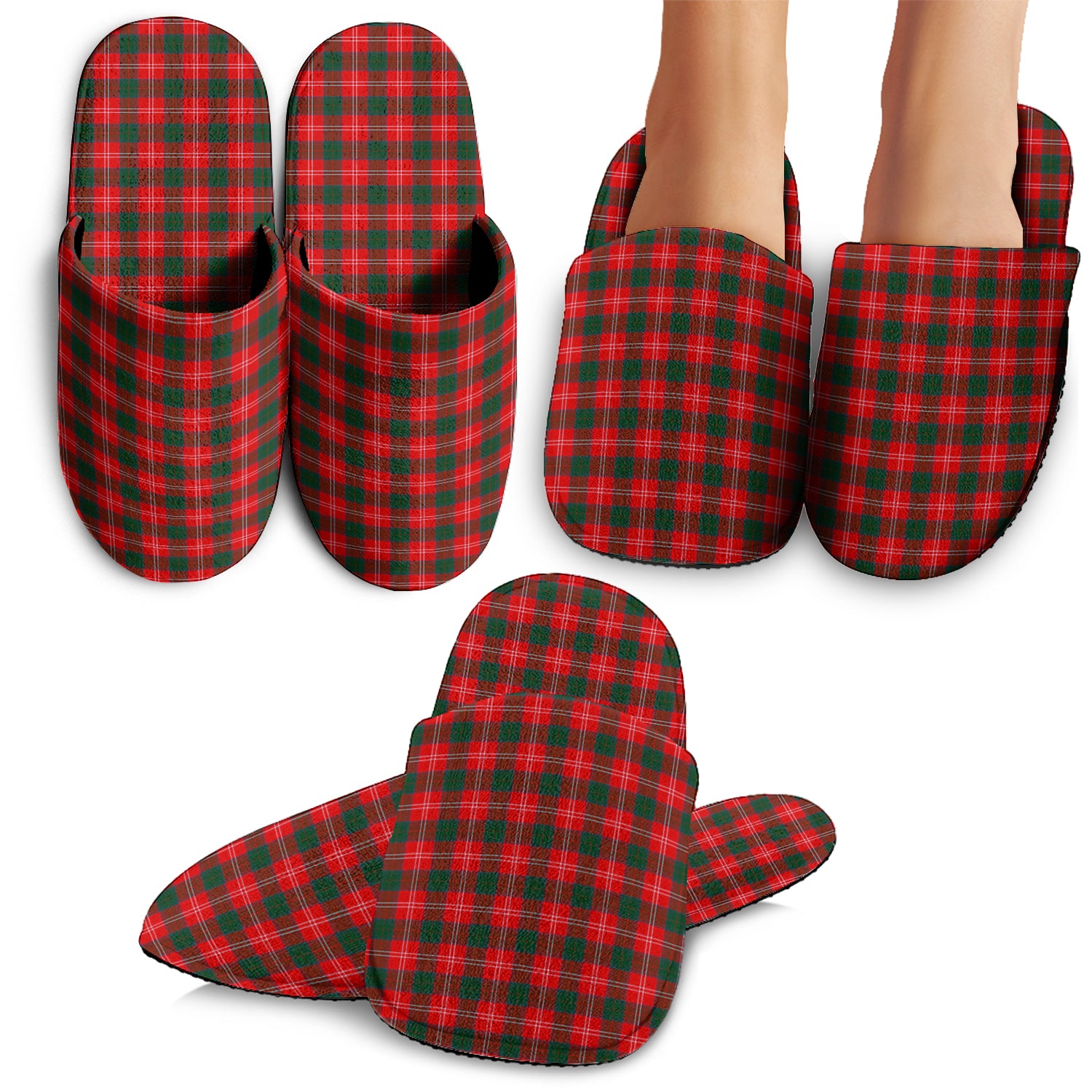 Fenton Tartan Home Slippers - Tartan Vibes Clothing