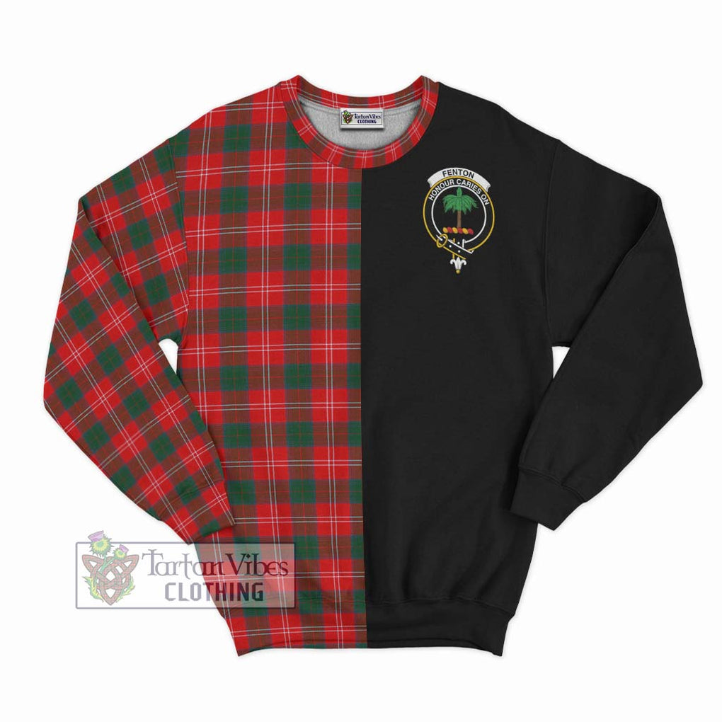 Fenton Tartan Sweatshirt with Family Crest and Half Of Me Style - Tartan Vibes Clothing