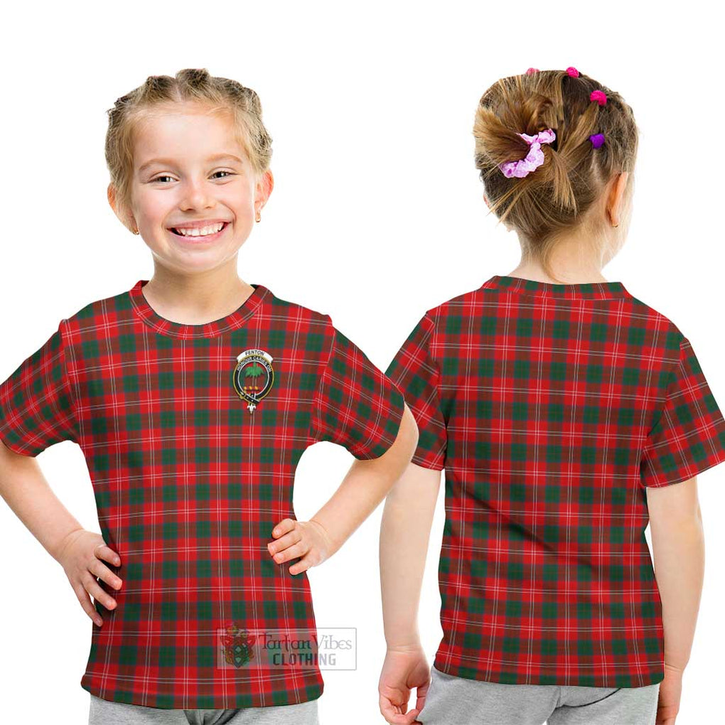 Fenton Tartan Kid T-Shirt with Family Crest - Tartan Vibes Clothing