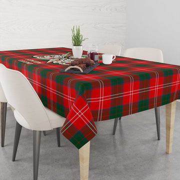 Fenton Tartan Tablecloth with Clan Crest and the Golden Sword of Courageous Legacy - Tartan Vibes Clothing