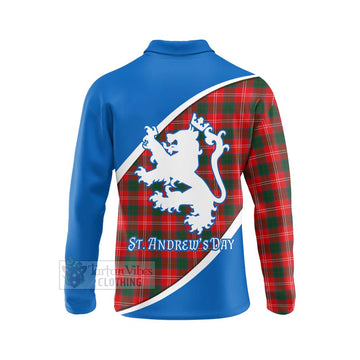 Fenton Family Crest Tartan Long Sleeve Polo Shirt Celebrate Saint Andrew's Day in Style - Tartan Vibes Clothing