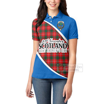 Fenton Family Crest Tartan Women's Polo Shirt Celebrate Saint Andrew's Day in Style - Tartan Vibes Clothing