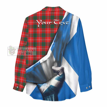 Fenton Tartan Women's Casual Shirt with Family Crest Scotland Patriotic Style - Tartan Vibes Clothing