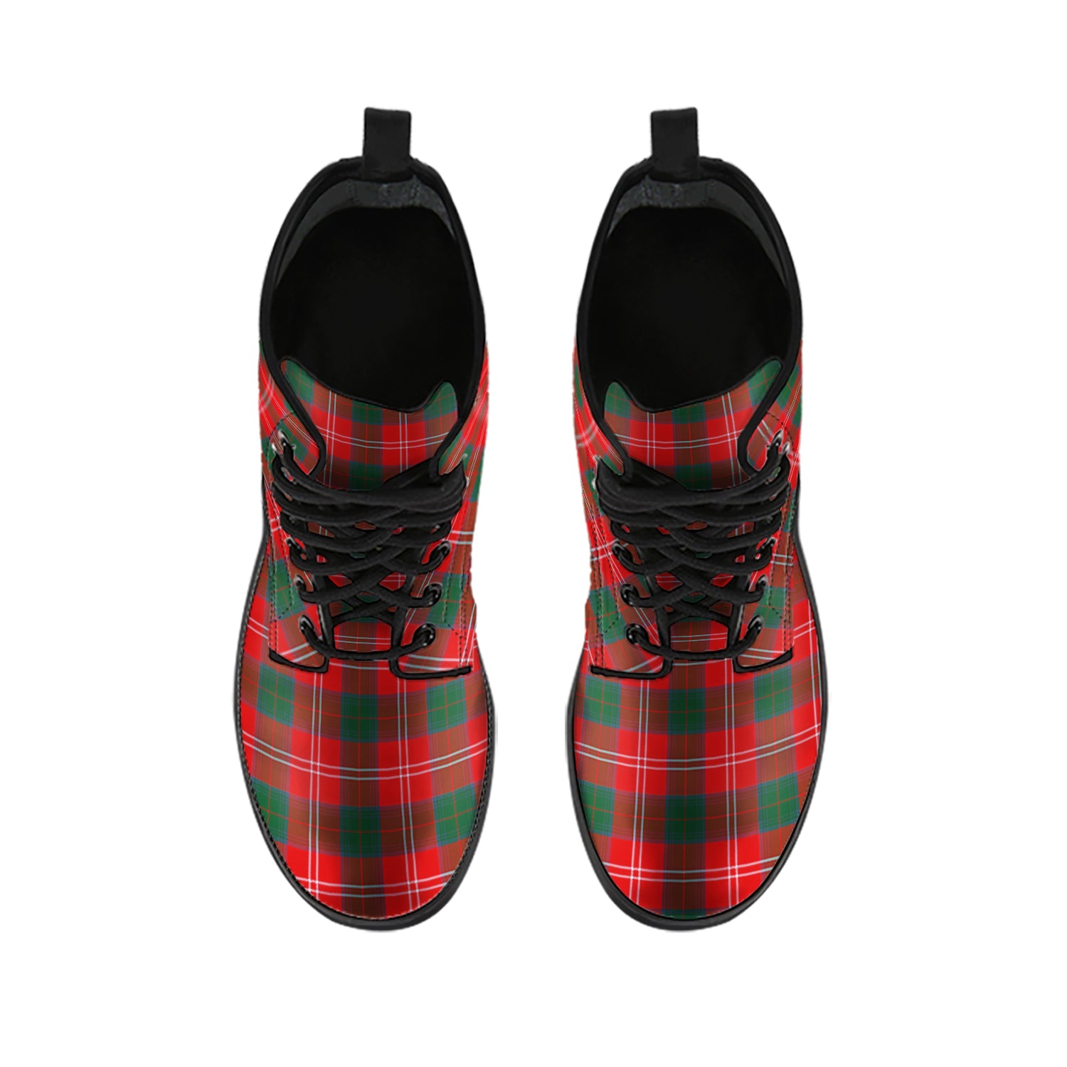 Fenton Tartan Leather Boots - Tartan Vibes Clothing