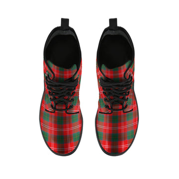 Fenton Tartan Leather Boots - Tartan Vibes Clothing