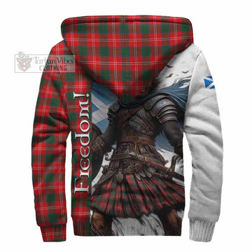 Fenton Crest Tartan Sherpa Hoodie Inspired by the Freedom of Scottish Warrior - Tartan Vibes Clothing