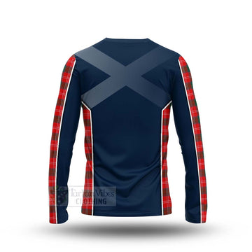 Tartan Vibes Clothing Fenton Tartan Long Sleeve T-Shirt with Family Crest and Scottish Thistle Vibes Sport Style