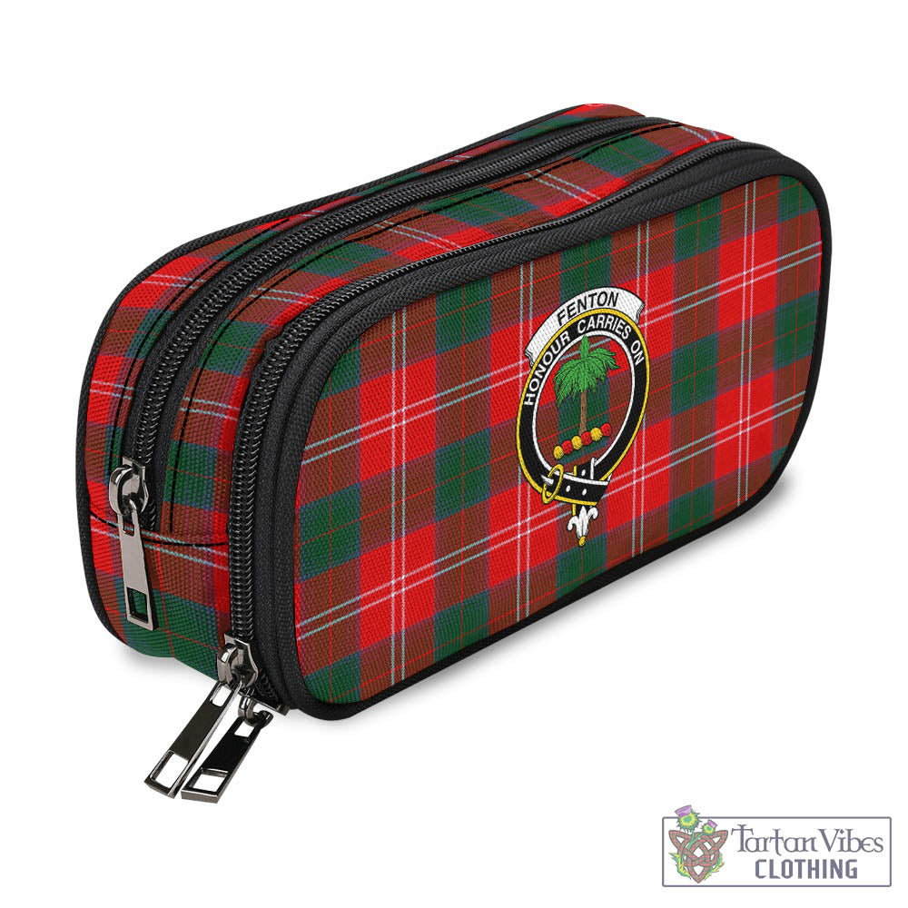 Fenton Tartan Pen and Pencil Case with Family Crest - Tartan Vibes Clothing