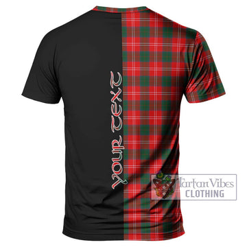 Fenton Tartan T-Shirt with Family Crest and Half Of Me Style - Tartan Vibes Clothing