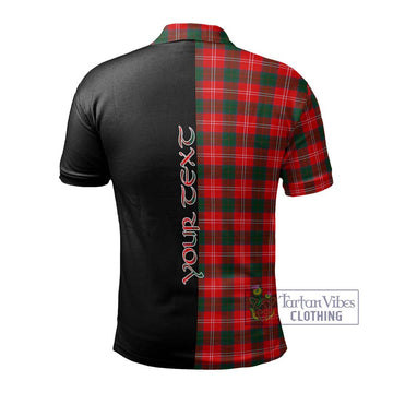 Fenton Tartan Polo Shirt with Family Crest and Half Of Me Style - Tartan Vibes Clothing