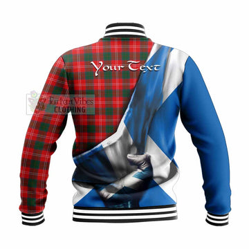 Fenton Tartan Baseball Jacket with Family Crest Scotland Patriotic Style - Tartan Vibes Clothing