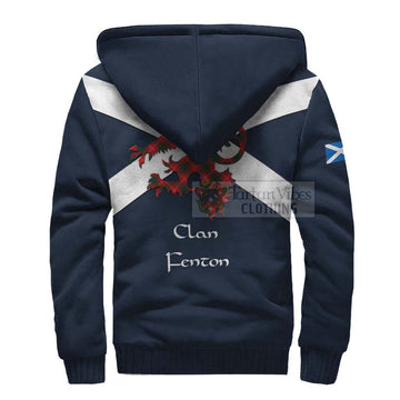 Fenton Tartan Lion Rampant Sherpa Hoodie Proudly Display Your Heritage with Alba Gu Brath and Clan Name - Tartan Vibes Clothing