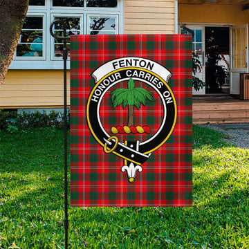 Fenton Tartan Garden Flag with Family Crest Garden Flag - Tartan Vibes Clothing