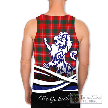Fenton Tartan Men's Tank Top with Alba Gu Brath Regal Lion Emblem - Tartan Vibes Clothing