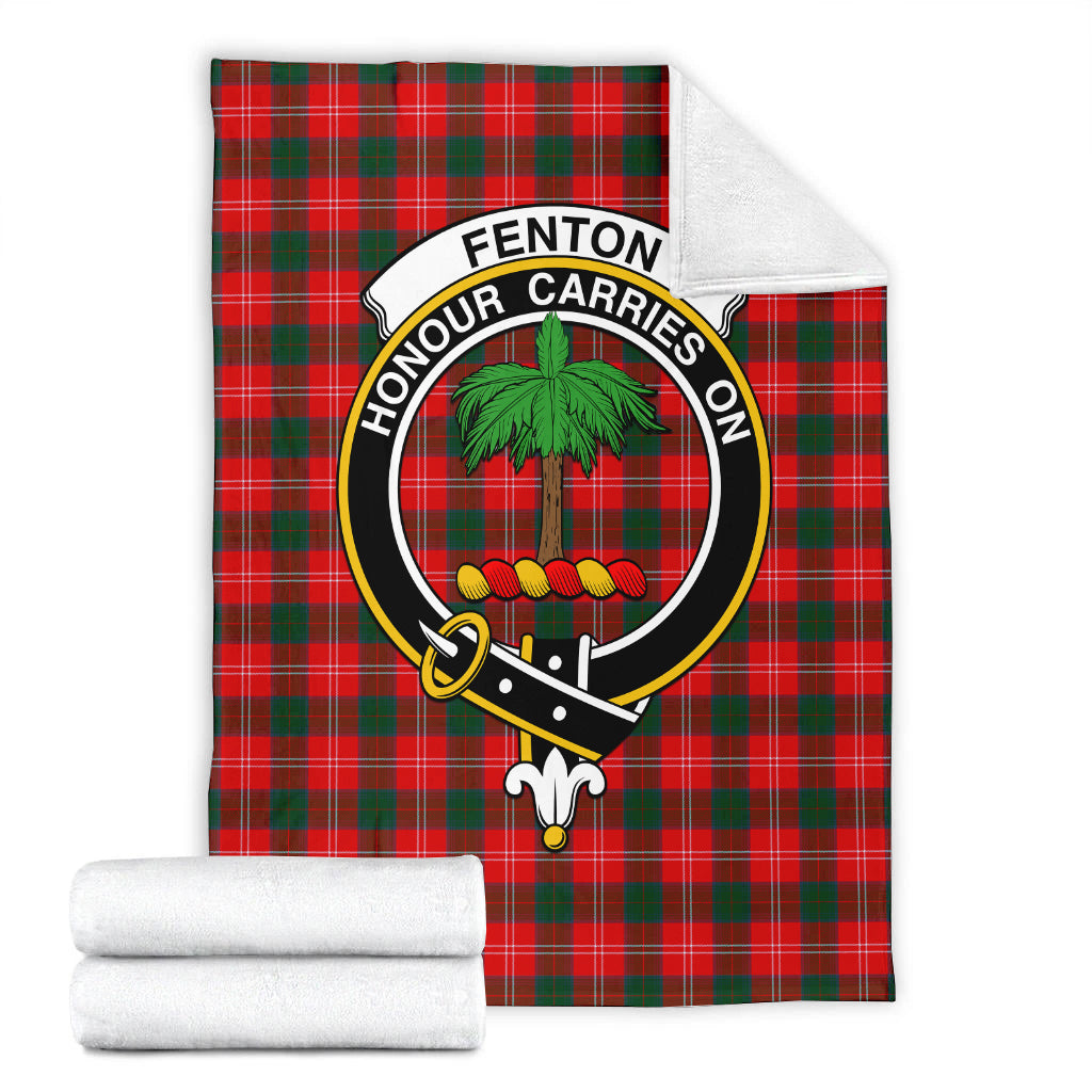 Fenton Tartan Blanket with Family Crest - Tartan Vibes Clothing