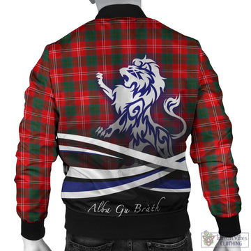Fenton Tartan Bomber Jacket with Alba Gu Brath Regal Lion Emblem - Tartan Vibes Clothing