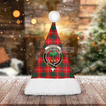 Fenton Tartan Christmas Santa Hats with Family Crest - Tartan Vibes Clothing