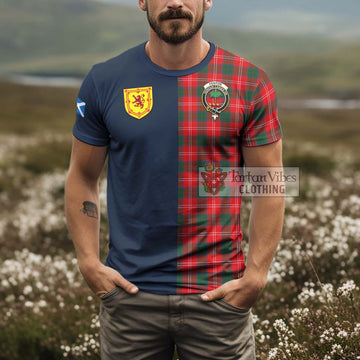 Fenton Tartan T-Shirt Alba with Scottish Lion Royal Arm Half Style - Tartan Vibes Clothing