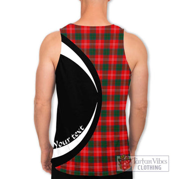 Fenton Tartan Men's Tank Top with Family Crest Circle Style - Tartan Vibes Clothing