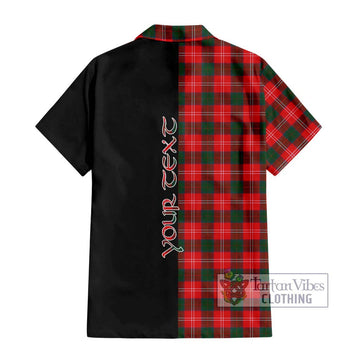Fenton Tartan Hawaiian Shirt with Family Crest and Half Of Me Style - Tartan Vibes Clothing