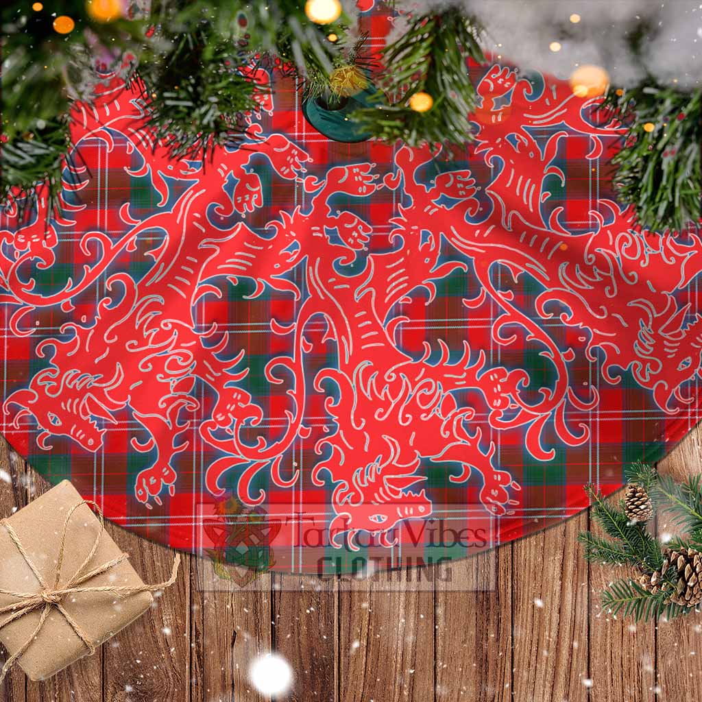 Fenton Tartan Christmas Tree Skirt Lion Rampant Style - Tartan Vibes Clothing
