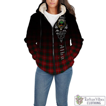 Fenton Tartan Sherpa Hoodie Featuring Alba Gu Brath Family Crest Celtic Inspired - Tartan Vibes Clothing