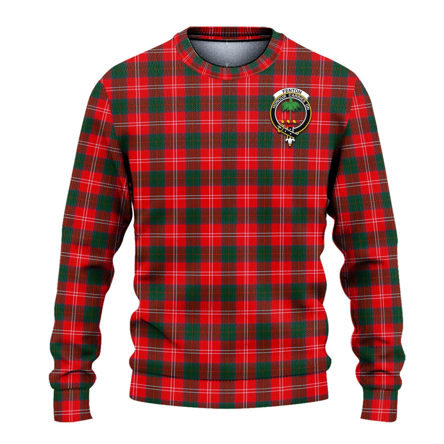 Fenton Tartan Ugly Sweater with Family Crest - Tartan Vibes Clothing
