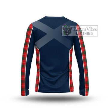 Fenton Tartan Long Sleeve T-Shirt with Family Crest and Lion Rampant Vibes Sport Style - Tartan Vibes Clothing