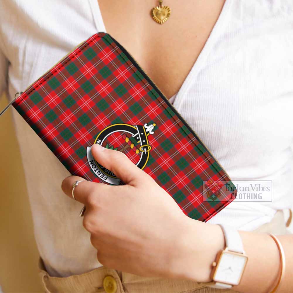 Fenton Tartan Women's Leather Wallet with Family Crest - Tartan Vibes Clothing