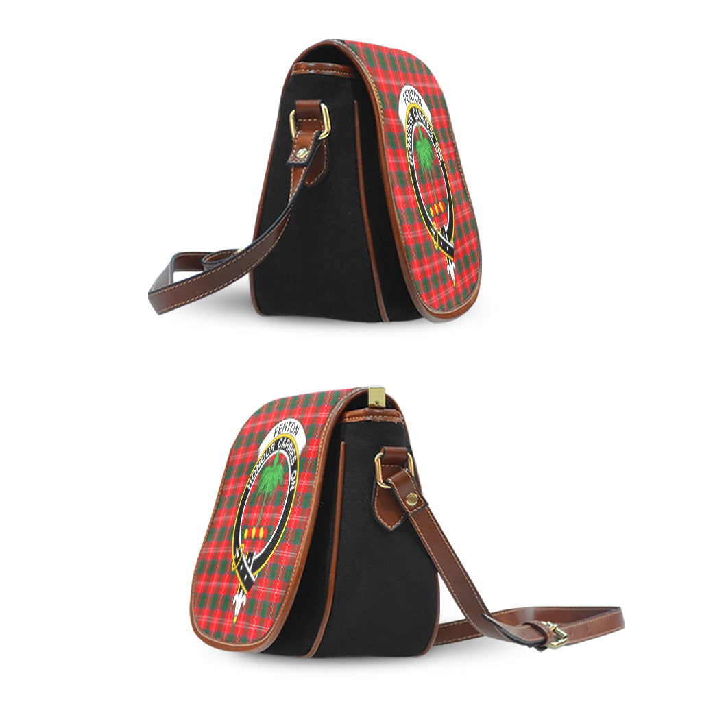 Fenton Tartan Saddle Bag with Family Crest - Tartan Vibes Clothing