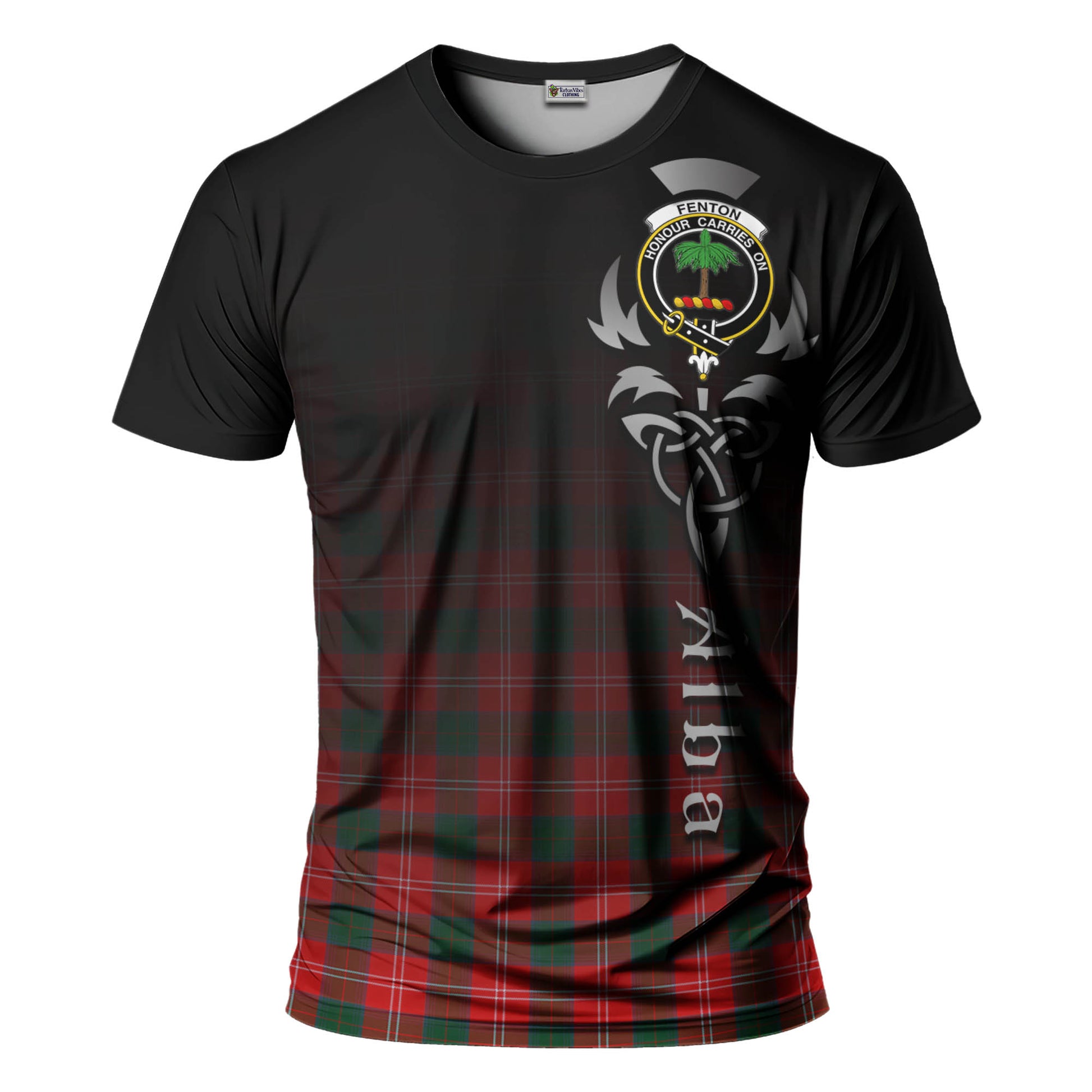 Fenton Tartan T-Shirt Featuring Alba Gu Brath Family Crest Celtic Inspired - Tartan Vibes Clothing