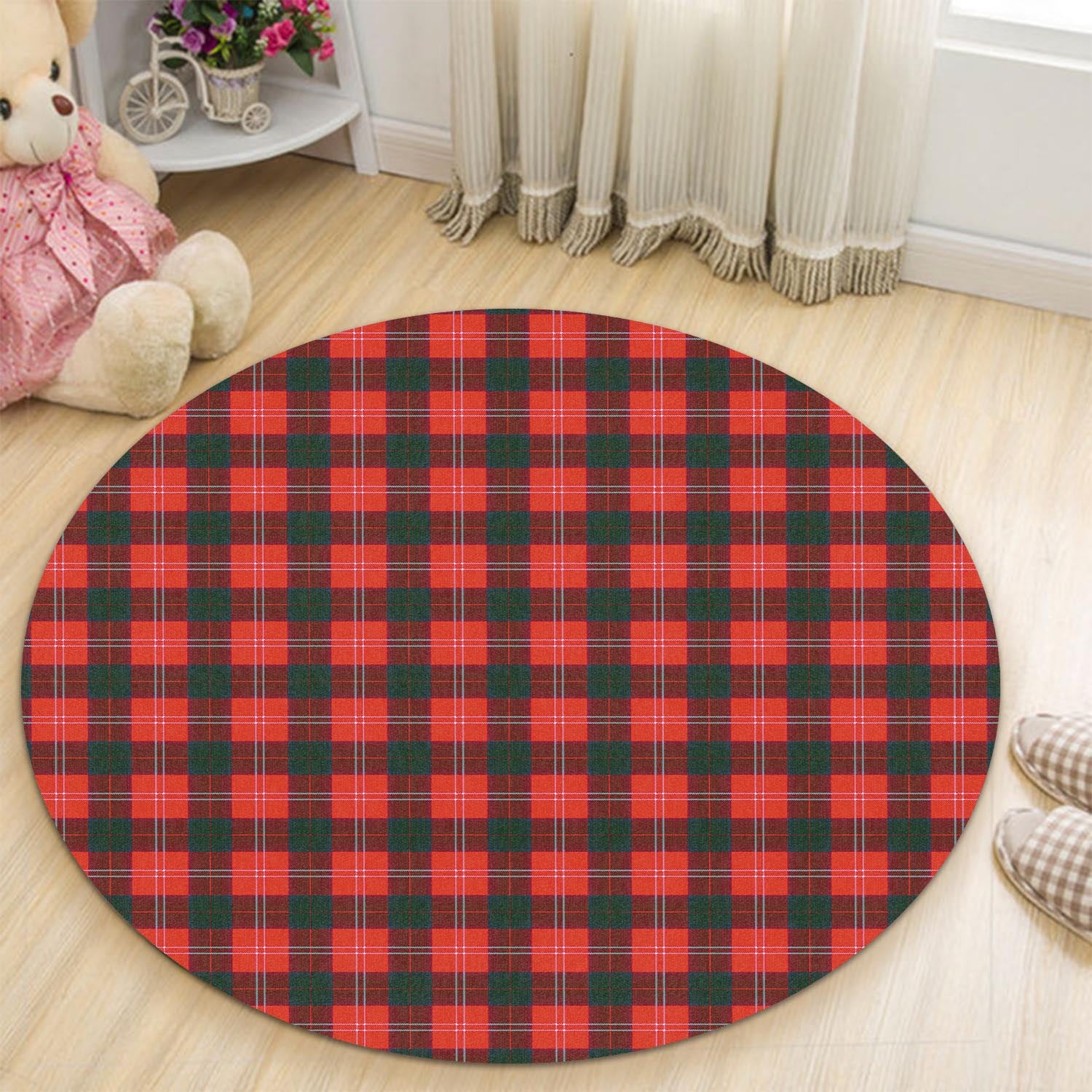 Fenton Tartan Round Rug - Tartan Vibes Clothing