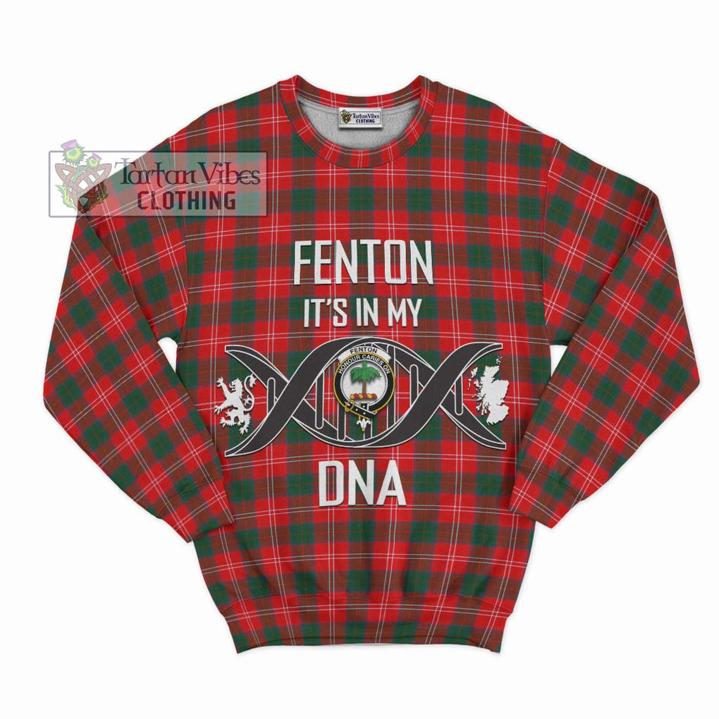 Fenton Tartan Sweatshirt with Family Crest DNA In Me Style - Tartan Vibes Clothing