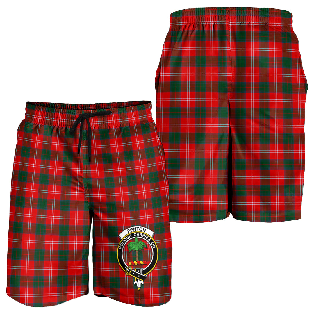 Fenton Tartan Mens Shorts with Family Crest - Tartan Vibes Clothing