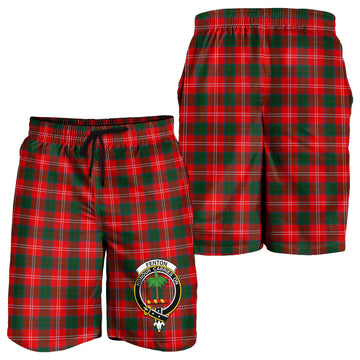 Fenton Tartan Mens Shorts with Family Crest - Tartan Vibes Clothing