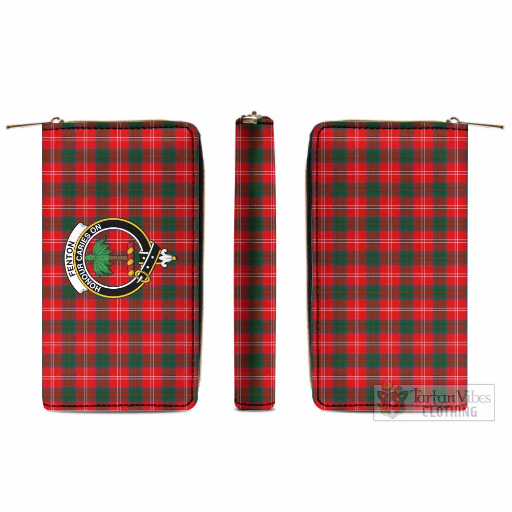 Fenton Tartan Women's Leather Wallet with Family Crest - Tartan Vibes Clothing