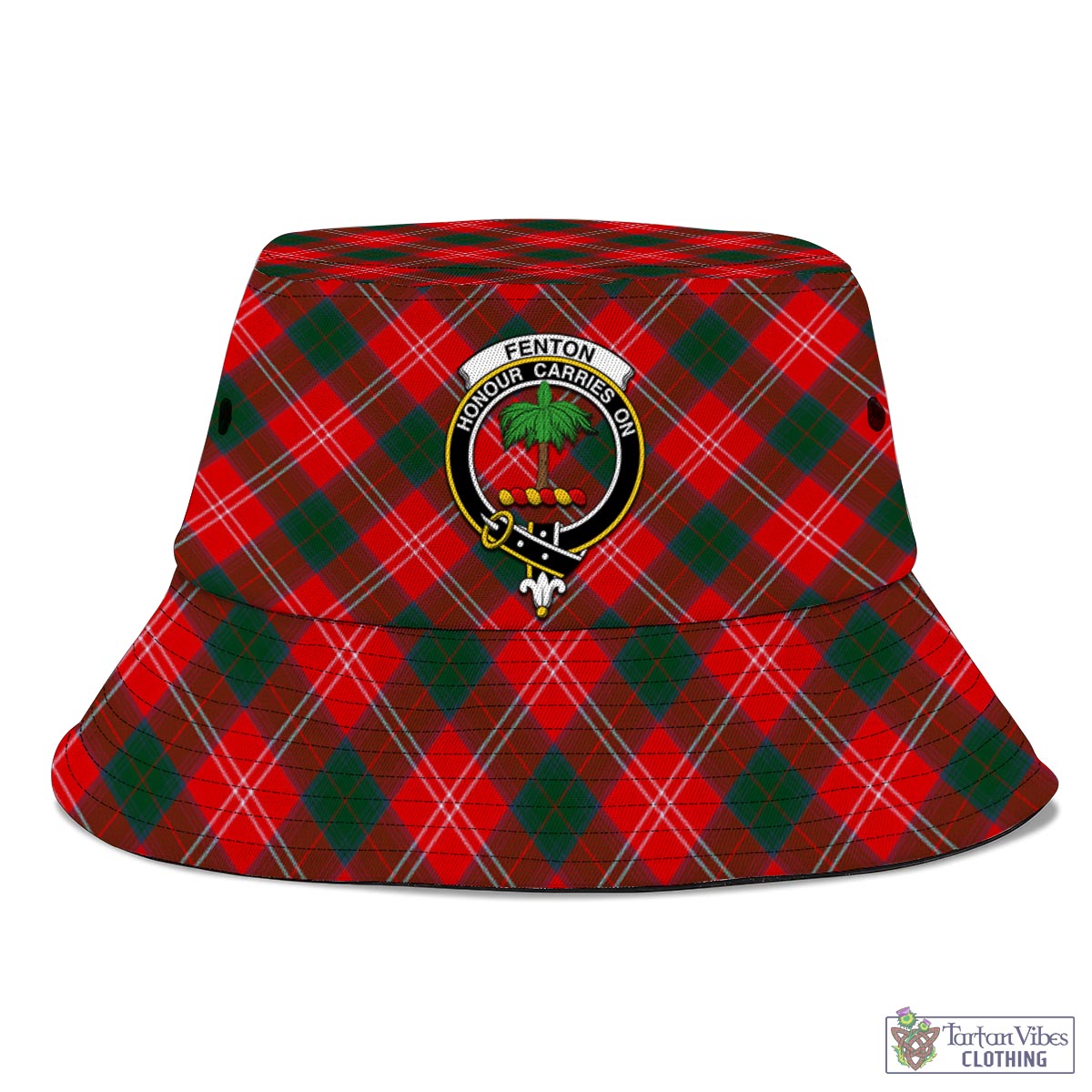 Fenton Tartan Bucket Hat with Family Crest - Tartan Vibes Clothing