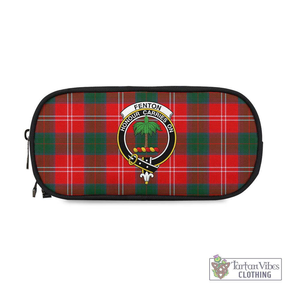 Fenton Tartan Pen and Pencil Case with Family Crest - Tartan Vibes Clothing