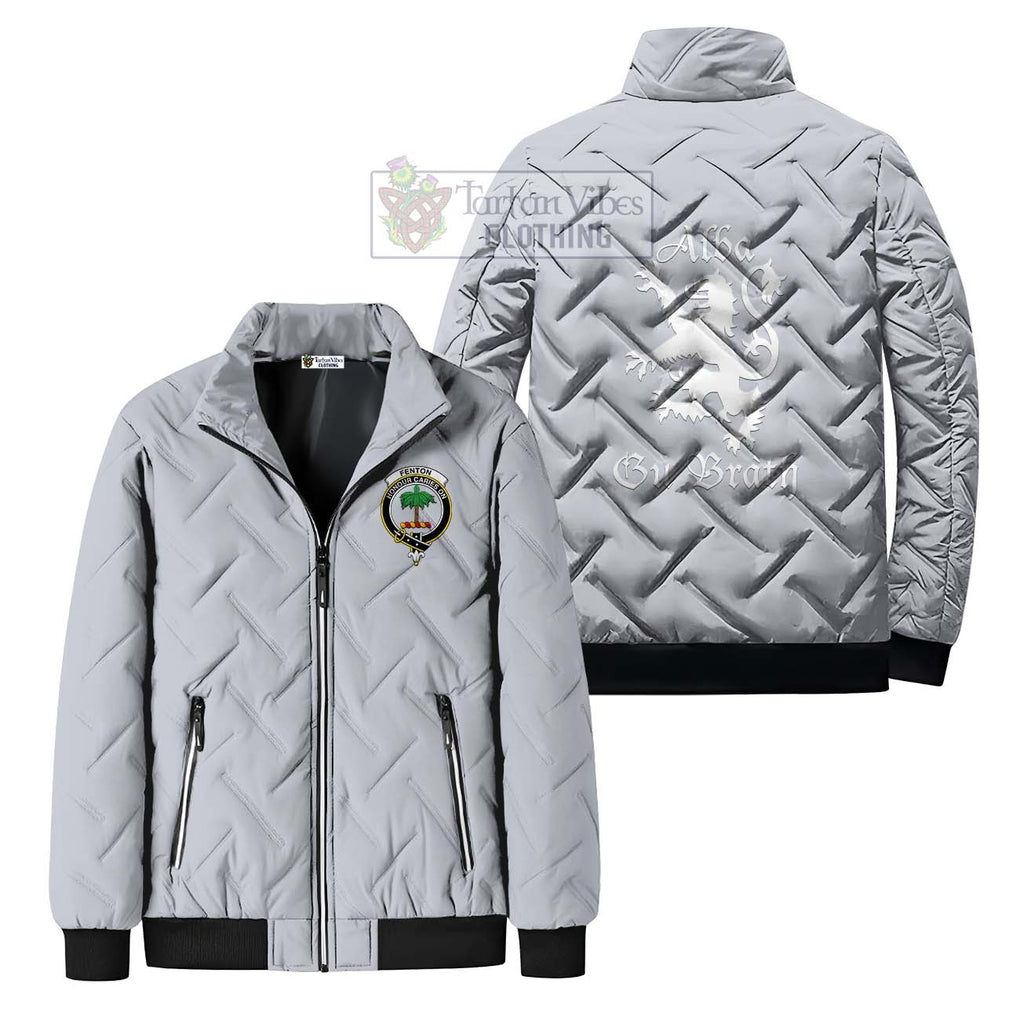 Fenton Family Crest Padded Cotton Jacket Lion Rampant Alba Gu Brath Style - 2D-tartanvibesclothing