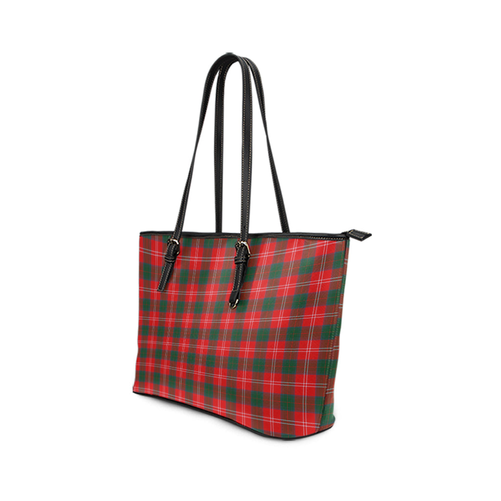 Fenton Tartan Leather Tote Bag - Tartan Vibes Clothing