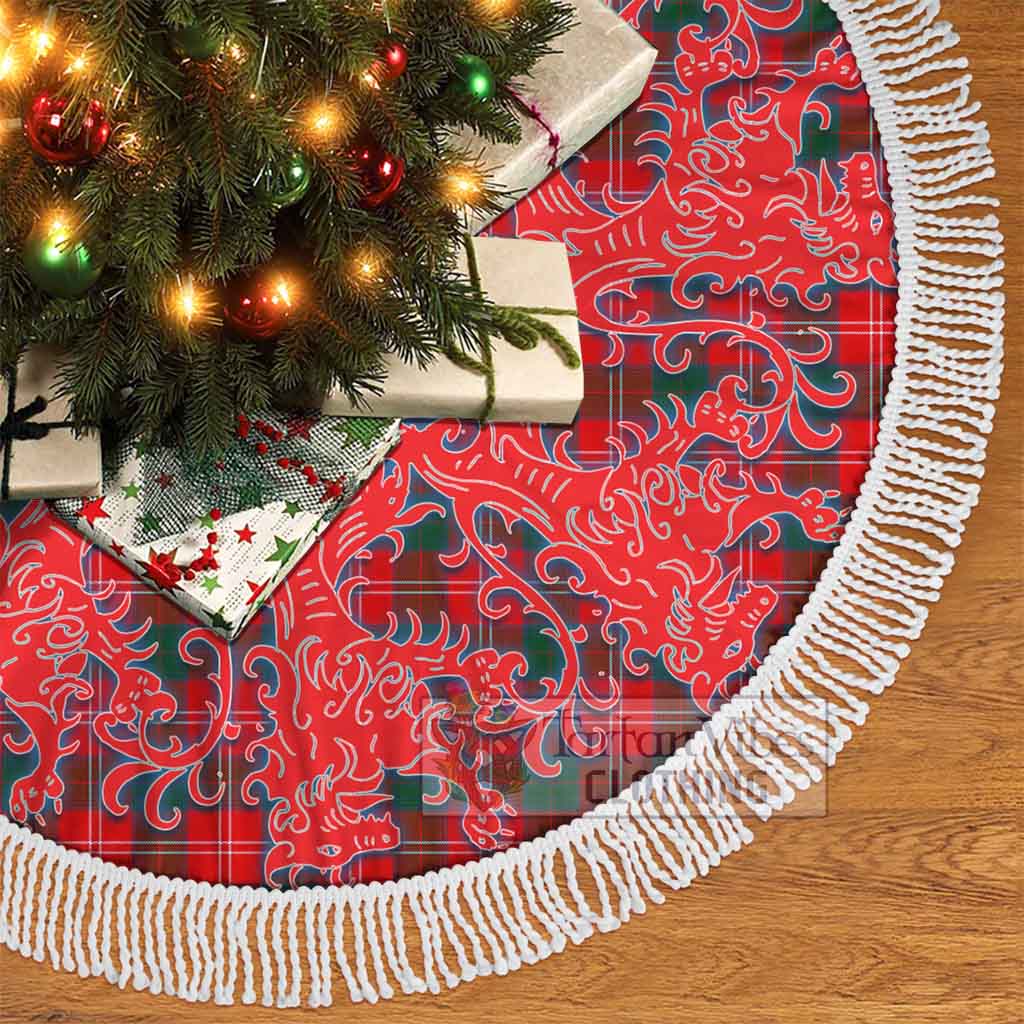 Fenton Tartan Christmas Tree Skirt Lion Rampant Style - Tartan Vibes Clothing