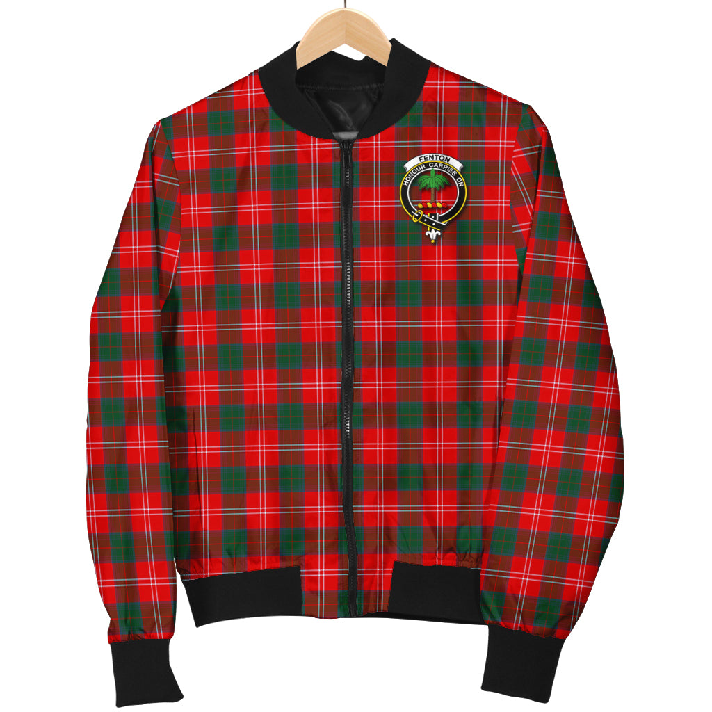 Fenton Tartan Bomber Jacket with Family Crest - Tartan Vibes Clothing